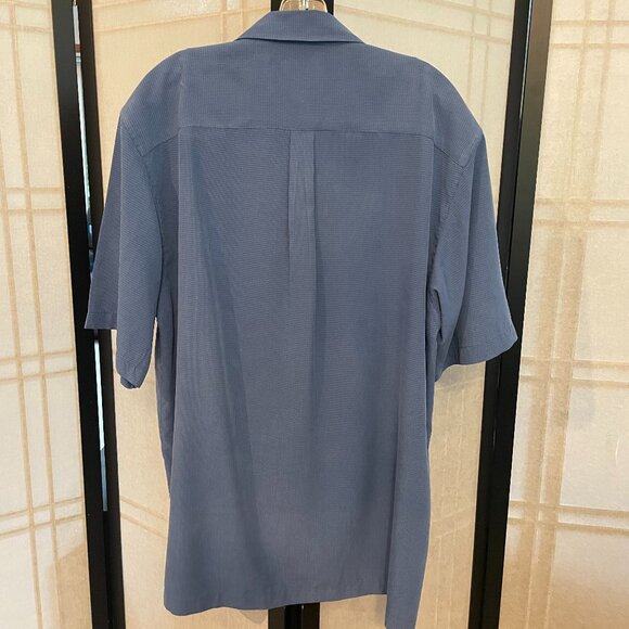 Indigo Palm Men's Blue Checkered Shirt - Picture 6 of 6